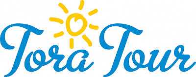 logo Travel agency and exchange office TORA tour